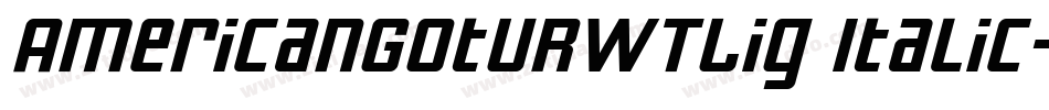 AmericanGotURWTLig Italic字体转换